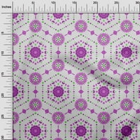 OneOone Cotton Poplin Purple Fabric Dot