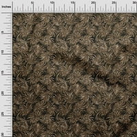OneOone Viscose Jersey кафяви плат листа от плат за шиене на отпечатана занаятчийска тъкан край двора