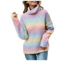 Adviicd пуловери за женски риболов на риболов кабел с дълъг ръкав пуловер