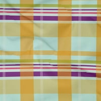 Oneoone Cotton Poplin Twill Baby Blue Fabric Madras Check Project Projects Decor Fabric Отпечатани от двора