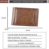 Мъже модни портфейли Монети джобни лични карти притежател на портмоне с цип цип монета чанта подарък khaki