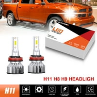 За Ford Fusion 2013- H H H LED фарове на фаровете бял комплект 6000k нисък лъч