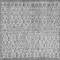 Ahgly Company Indoor Rectangle Persian Grey Bohemian Area Rugs, 4 '6'