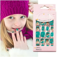 Морско за нокти Коледни нокти Детски носещ лепен за нокти Сладки детски пластир за нокти в опаковка за нокти