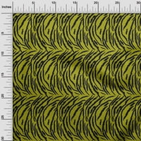 OneOone Viscose шифон варовик зелена тъкан Тигър животинска кожа Шиещ материал от печат от широк двор до двора