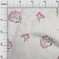 OneOone Viscose chiffon fuschia pink flab floral floral с текстурни занаятчии проекти декор от плат, отпечатан от двора широк