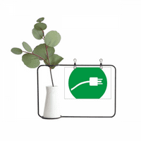 Зелен щепсел кабел зареждане на кабел модел метална рамка за картина cerac ваза декор