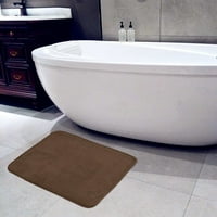Килим с килим от памучна памучна памучна памучна баня, абсорбиращ неплъзгащ се килим комплект на открито килим мат тъмнокафяв