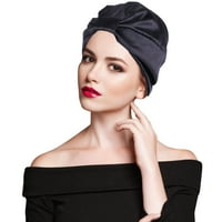 Pro Beauty Tools Care Care Women Imatition Silk Double-Layer Night Cross Cross Twisted Happ Cap Headgear