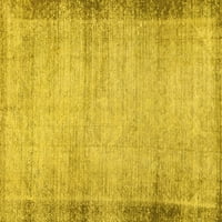 Ahgly Company Indoor Rectangle Abstract Yellow Modern Area Rugs, 5 '8'