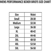 Tapout Mens Performance Boxer Breats - Sporty Fit Кратки крак мистерия цветове разтягане бельо дишащо без муха S -5x