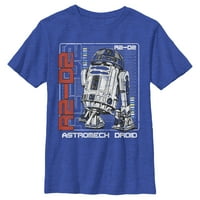 Момче Star Wars R2-D Astromech Graphic Tee Royal Blue Medium