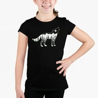 Тениска на момичето Art Art - Howling Wolf
