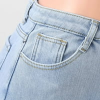 Класически панталони за дънкови дънки за жени показват тънки жени есен и зима нови панталони с висока талия еластични разхлабени панталони за жени
