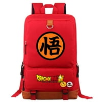 Bzdaisy Dragon Ball Goku Square Backpack - Голям капацитет, множество джобове, приляга на 15 '' лаптоп един за деца тийнейджър