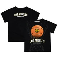 Младежки черни кал щат L.A. Златни орли капет баскетболна тениска