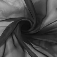 Xmarks черни чисти завеси полупрозрачни воелистични прът за джобни завеси за спалня и хол, дълъг, панел