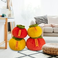 Surakey 17.7 Оранжева симулирана плюшена възглавница за ананас за декорация на домашен диван