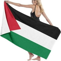 Палестински флаг кърпи за баня супер абсорбиращ плажен кърпи за баня за фитнес плаж SWM спа баня кърпа 80x