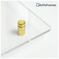 Arttoframes плаваща акрилна рамка за снимки, свързани със златен хардуер за акрилен акрил