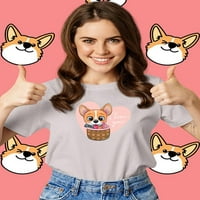 Сладки корги в тениска за кошница жени -Маг от Shutterstock, женски хх-голяма