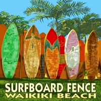 Waikiki Beach, Хаваи, ограда за сърф