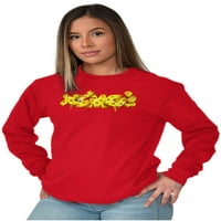 Поп сирена пиперони пица лого женско тениска с дълъг ръкав Brisco Brands 2x
