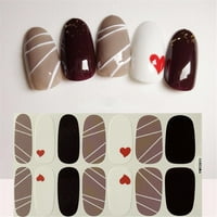 Стикери за нокти Свети Валентин Пълен набор от полски стикери само сиви стикери за нокти комплект жени K