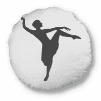 Танцова танцьорка Изпълнение Арт спортни кръгли хвърлящи възглавница за домашна декорация възглавница