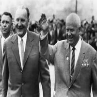 Съветски премиер Никита Хрушчов с унгарски премиер Janos Kadar История