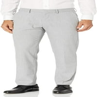 Haggar Men's Slim Fit Way Stretch Flat Front Pants Grey Size 36x30