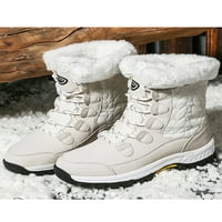 Рокоми женски снежни ботуши Зимни топли обувки против приплъзване на външен багажник на средата на Калф Бежство 5