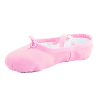 B91XZ маратонки за момичета Toddler Shoes Деца обувки танцови обувки топло танцово балет изпълнение на закрити обувки йога танцови обувки, размери 1,5