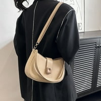 Mairbeon Дами рамо чанта минималистична разглобяема каишка за затваряне на цип небрежно модерно ежедневно колокация Fau Leath