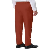 Lars Amadeus Men's Business Pants Classic Fit Flat Front Suit Prowers