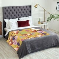 Хвърлете одеяло, забавно животински тигър фланелен одеяло за диван в леглото