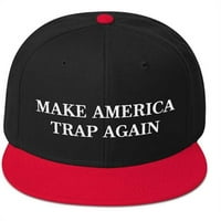 Направете Америка отново шапка, червена черна шапка