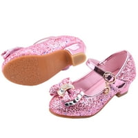 Anuirheih деца момичета перлен кристал bling bowknot единични обувки за принцеси сандали 4 $ off 2nd item