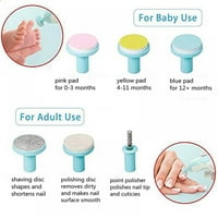 PrettyUi Baby Nail Trimmer, модернизиран безопасен електрически бебешки нокти за нокти, бебешки пила за нокти с LED светлина за новородени деца и детски пръсти и нокти - грижи, лак и облицовка
