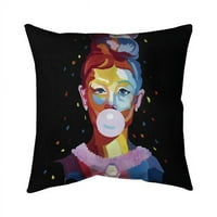 Започнете домашен декор 5541- -fi in. Цветни портрет на Одри Хепбърн с балон