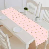 Розови златни сърца памук и бельо на масата кухня кухня трапезария
