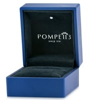 Pompeii 3 4ct Diamond & Moissanite Halo годежен пръстен в 10K злато