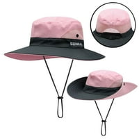 Жени мъже хвощ UV защита слънчева шапка опакована широка шапка на ръба на буни за риболов на туризъм