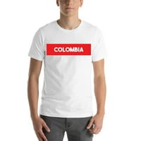 Супер червен блок Колумбия с къс ръкав тениска от неопределени подаръци