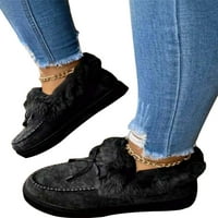 Gomelly Women's Winter Bowknot Moccasin топъл снежен ботуш ежедневни обувки