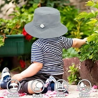 Бебе слънчева шапка лято бебе момче шапки Upf 50+ слънце защита от дете кофа за шапка за бебе момиче регулируема детска капачка