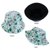 Xiuh Uni Print Double Side Wear Bervible Bucket Hat Trendy Cotton Twill Canvas Sun Fishing Hat Fashion Cap Fashion Hats Червено