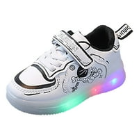 Детски обувки LED осветление ежедневни обувки Момчета момичета студенти бели розови сладки меки подметки спорт