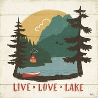 Vintage Lake VII Poster Print от Janelle Penner