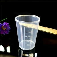 Leke 50ml прозрачен прозрачен пластмасов лекарства завършва контейнер за измерване на чаша